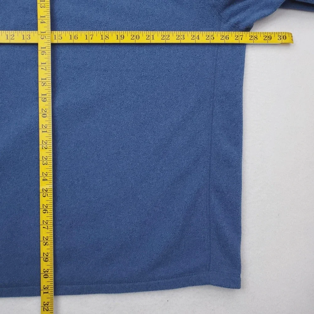 North Face Pullover Mens 2XL Blue TKA Glacier 100 Fleece Quarter Zip Sweater